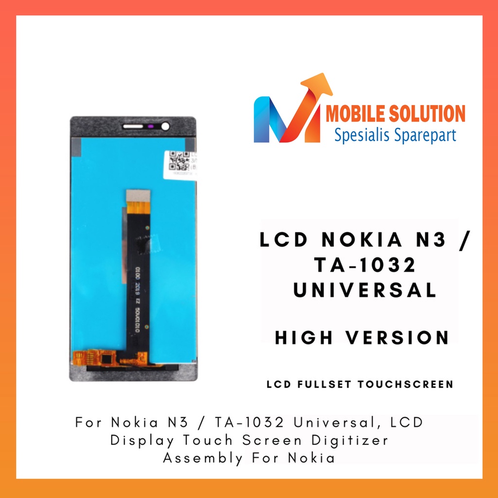 Grosir LCD Nokia N3  LCD Nokia TA-1032 Universal ORIGINAL 100% Fullset Touchscreen Gransi 1 Bulan + Packing / Bubbel