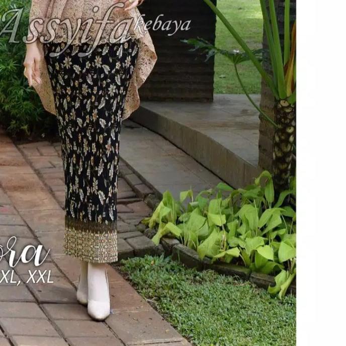 ◘ Setelan kebaya brokat aurora coksu/kebaya wisuda/kebay brokat/baju wanita/rok plisket/kebaya pingu