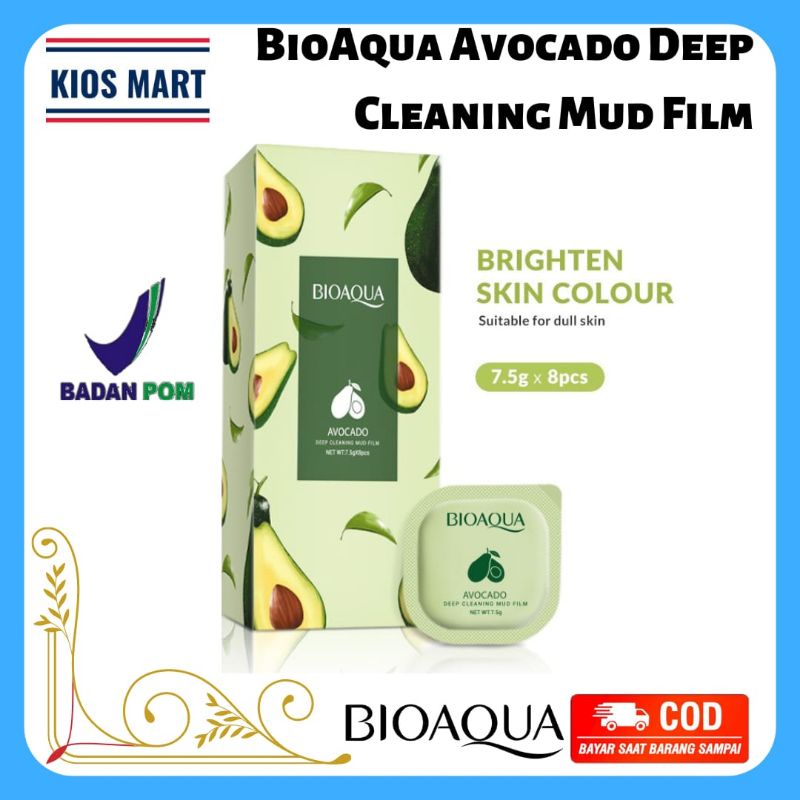 Bioaqua Face Mask Avocado Deep Cleaning Mud Film