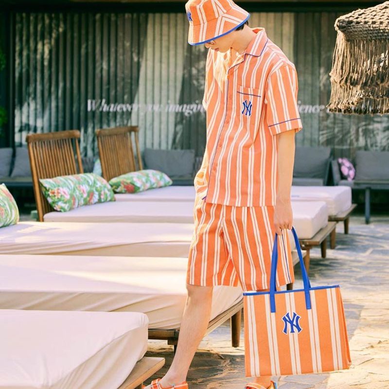 ETHNIC STRIPE TOTE BAG NEW YORK YANKEES