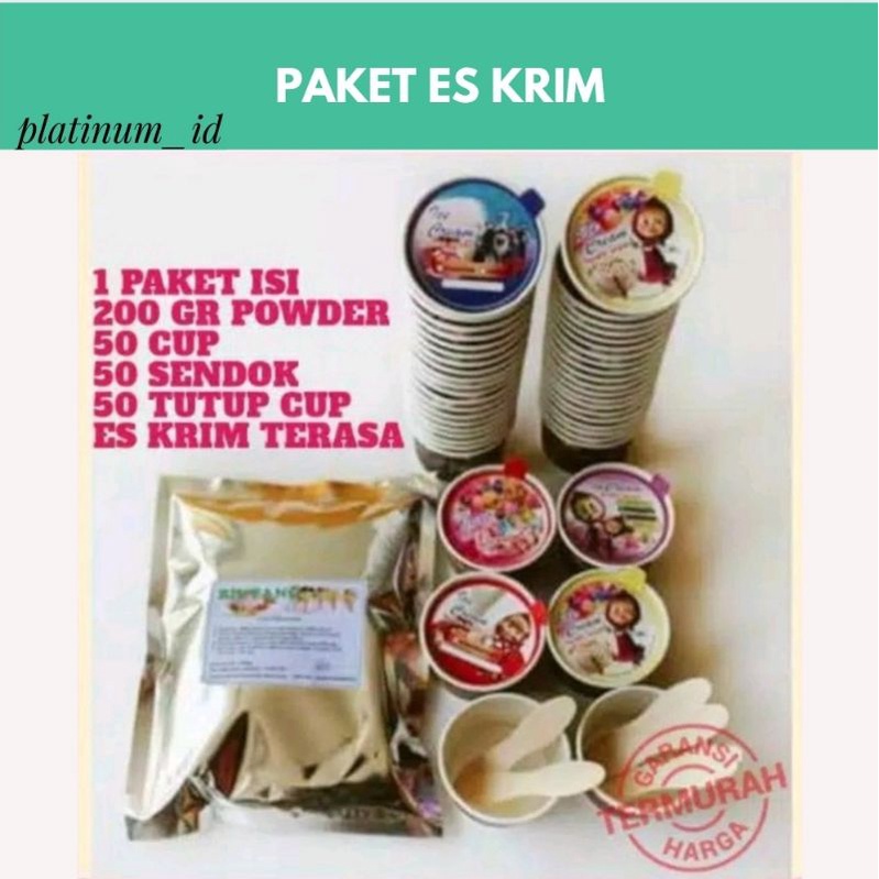 

PAKET BUBUK ES KRIM/PAKET BUBUK ICE CREAM/USAHA ES KRIM RUMAHAN/PAKET ICE CREAM/ES KRIM ENAK