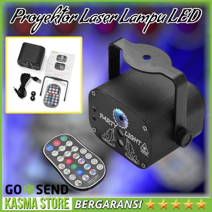 Lampu LED Disco Disko Party Club Panggung Proyektor Laser 60 Patterns