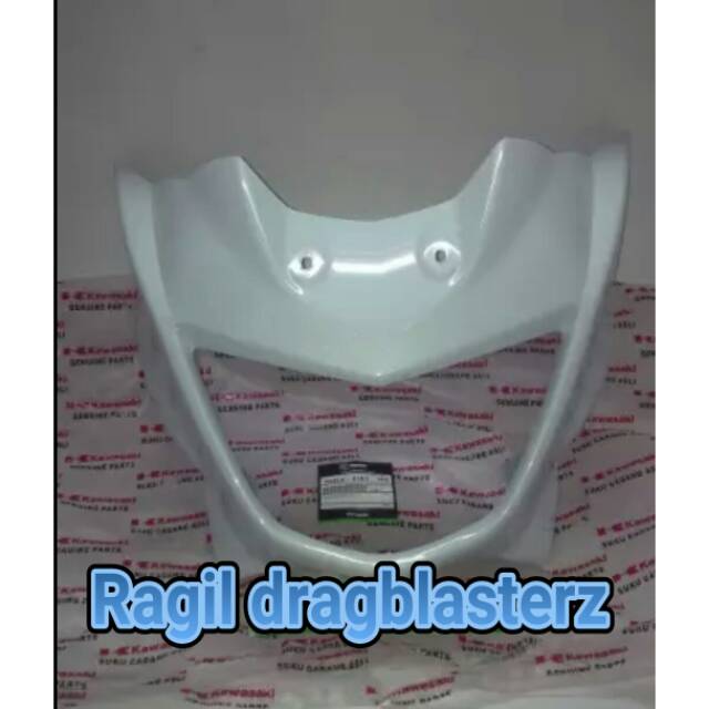 Batok barong ninja R 150/cover lampu ninja R 150 putih original kawasaki