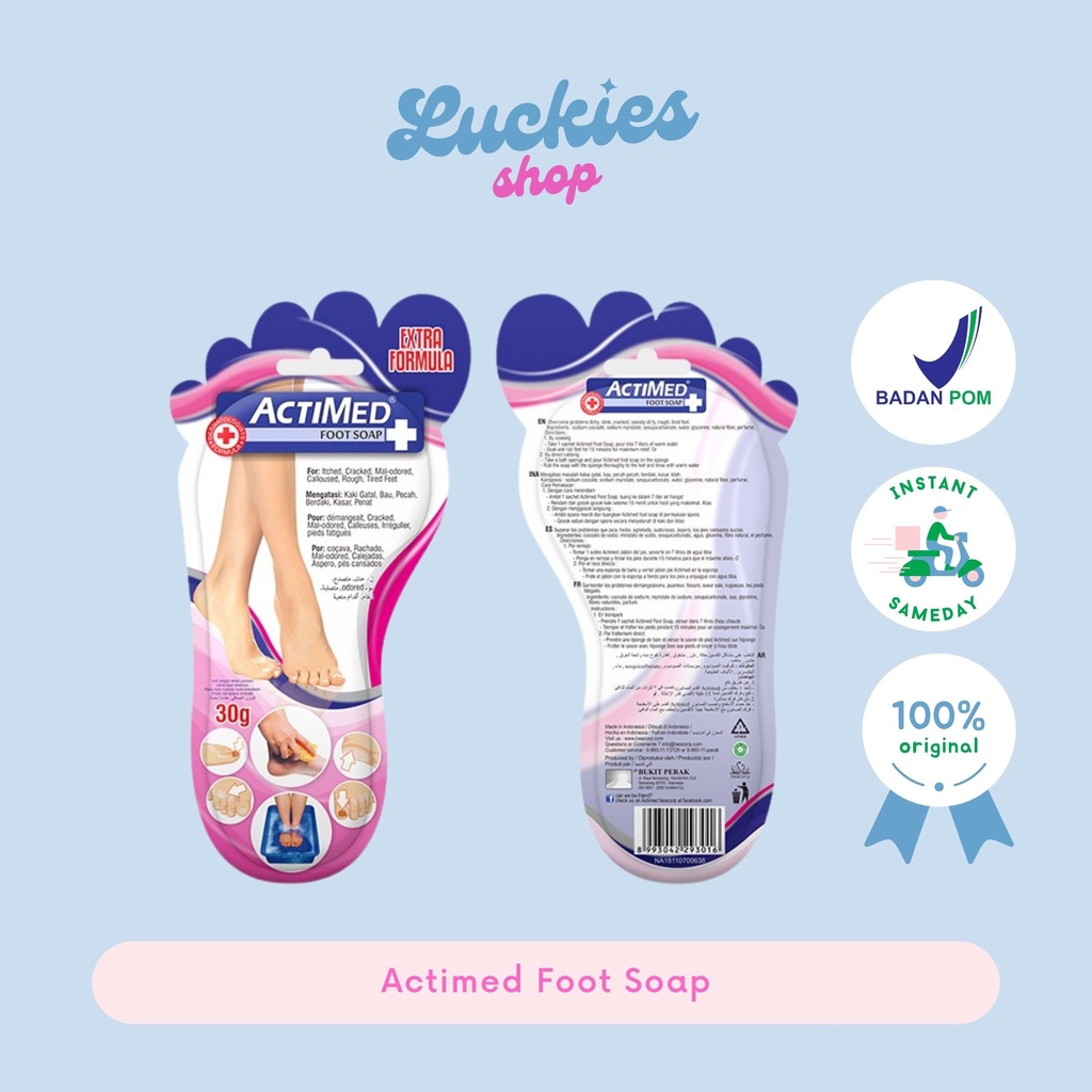 Sabun Kaki Actimed Foot Soap Sabun Pewangi Kaki Penghilang Bau Kaki Penghilang Gatal Sabun Actimed