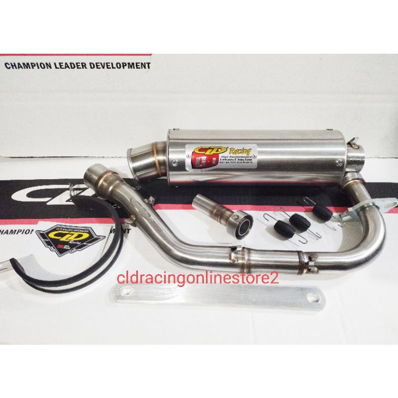 Knalpot CLD Racing C1 Bulat & Oval Mio Sporty/Smile,Mio Soul,Nouvo,Fino karbu