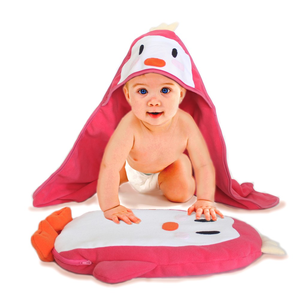 Cuddle Me Bobalimut Boneka Bantal Selimut Topi Bayi Balmut Hoodie Baby Blanket Karakter Lucu