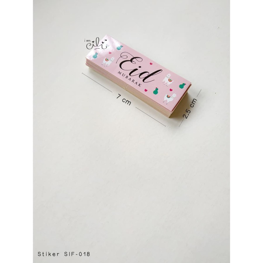 

(SIF018) Stiker kecil idulfitri lebaran 7x2.5 cm untuk seal box paperbag