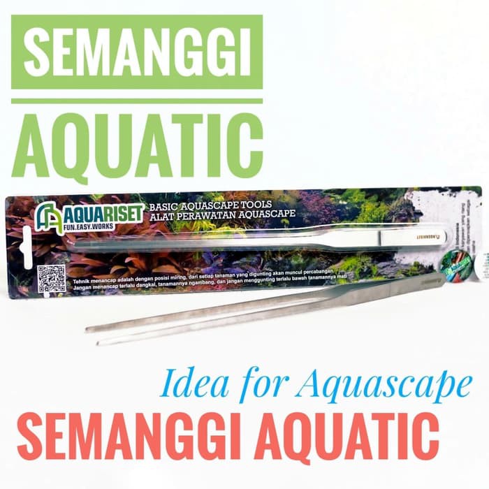 Pinset Lurus Aquariset / Straight Head Pinset Aquascape / Basic Tools