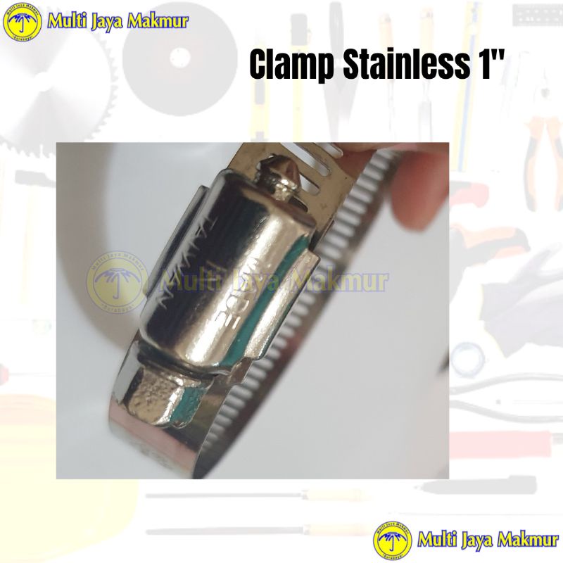 Klem Penjepit Selang/ Clamp Hose 1&quot; Stainless Steel/ Klem murah serbaguna