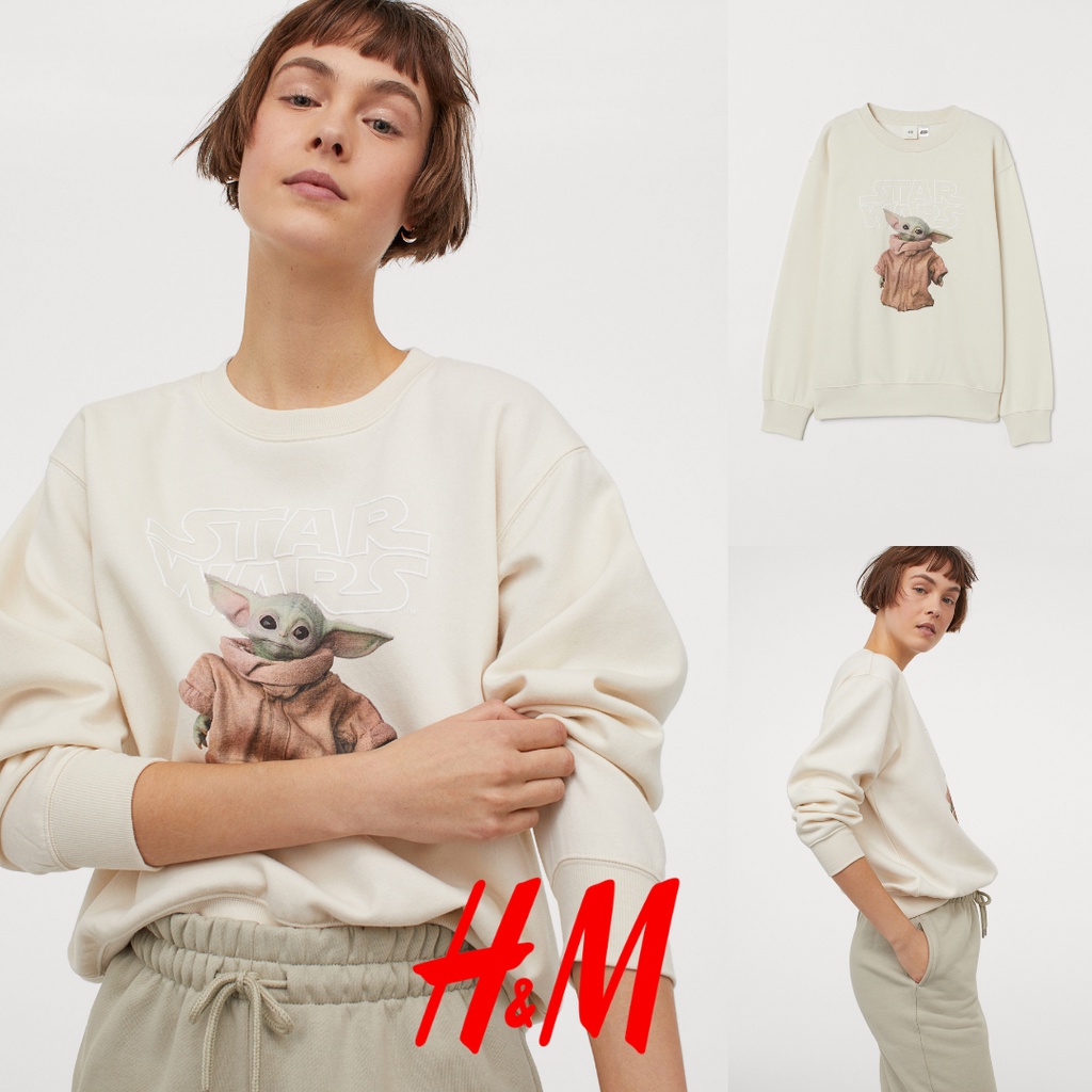 SWEATER HOODIE H&M STAR WARS BABY YODA HNM SALE CREWNECK H&M SWEATER HOODIE PRIA SWEATER OVERSIZE SW