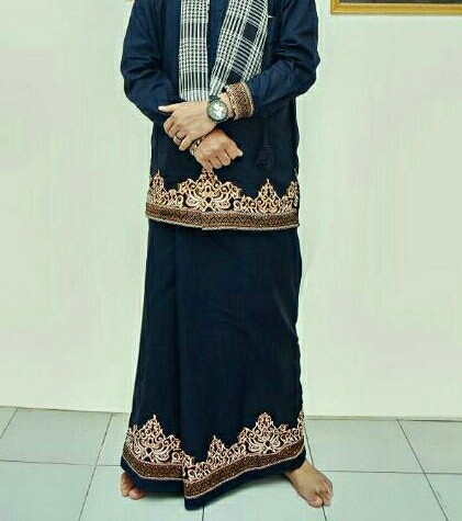 Setelan Sarung Macan Mojang Kemeja _sarung Batik_sarung Batik Pekalongan