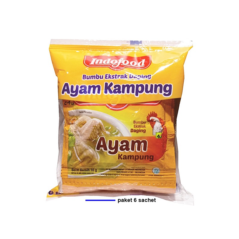 

Indofood - Bumbu Ekstrak Daging Ayam Kampung - 6 sachet