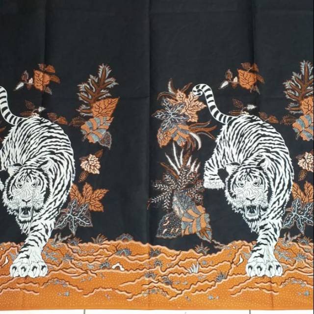 Kain batik solo motif macan putih