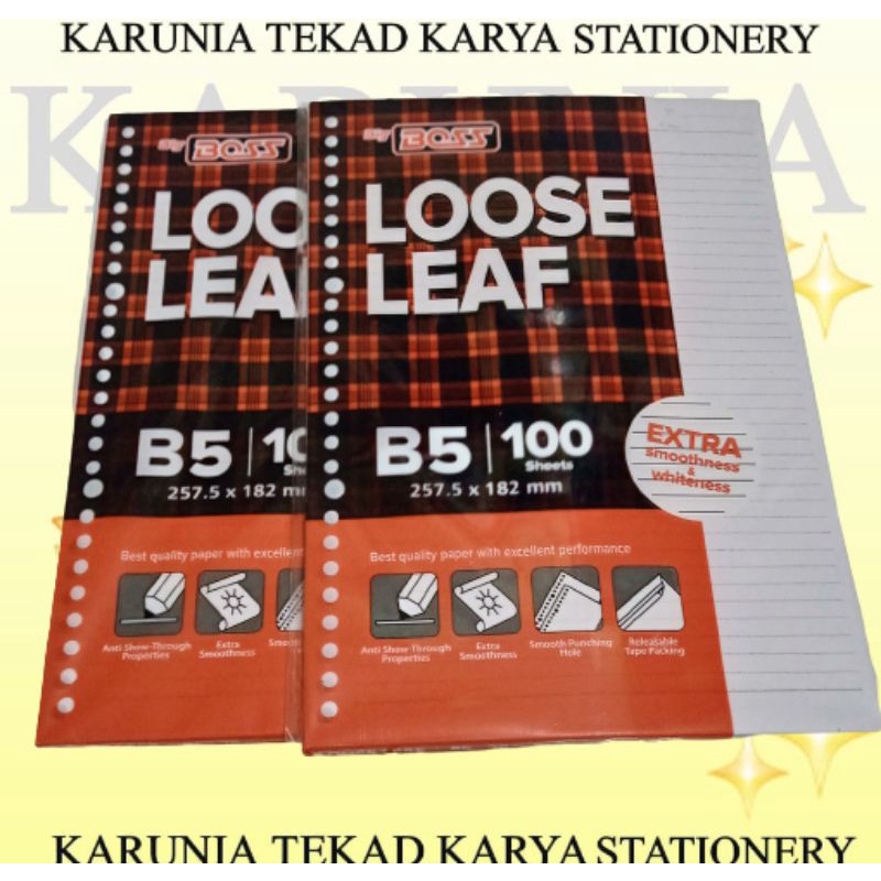 

LOOSE LEAF A5 B5 POLOS PAPERLINE 100 LEMBAR