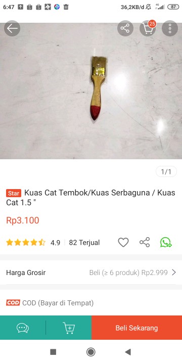 Kuas Cat Tembok / Kuas Cat Dinding 2.5