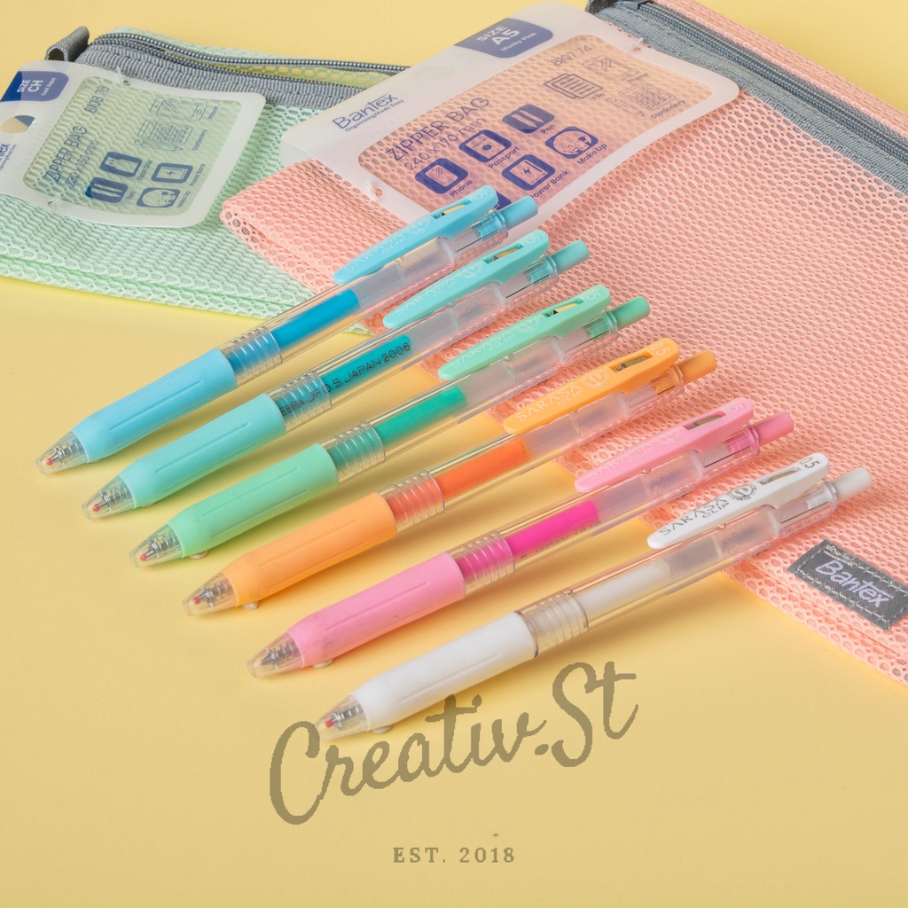 

Zebra Sarasa Clip Milky Series Gel Pen Pulpen Bolpen Pena 0.5 Mm