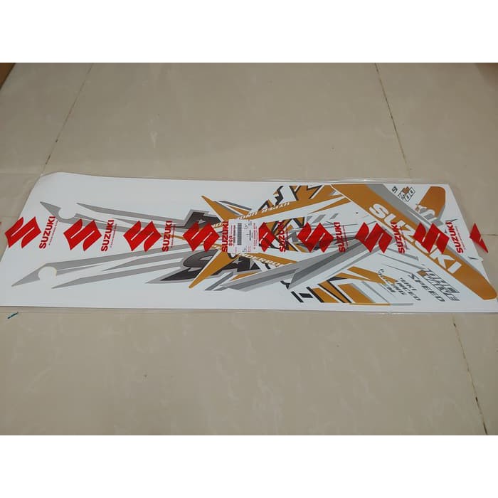 Striping Satria Fu 2013 Putih Gold Original SGP