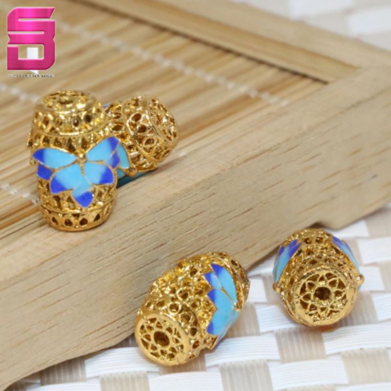 Charm Xuping Bahan Gelang Emas Hongkong Bandul Charm Xuping