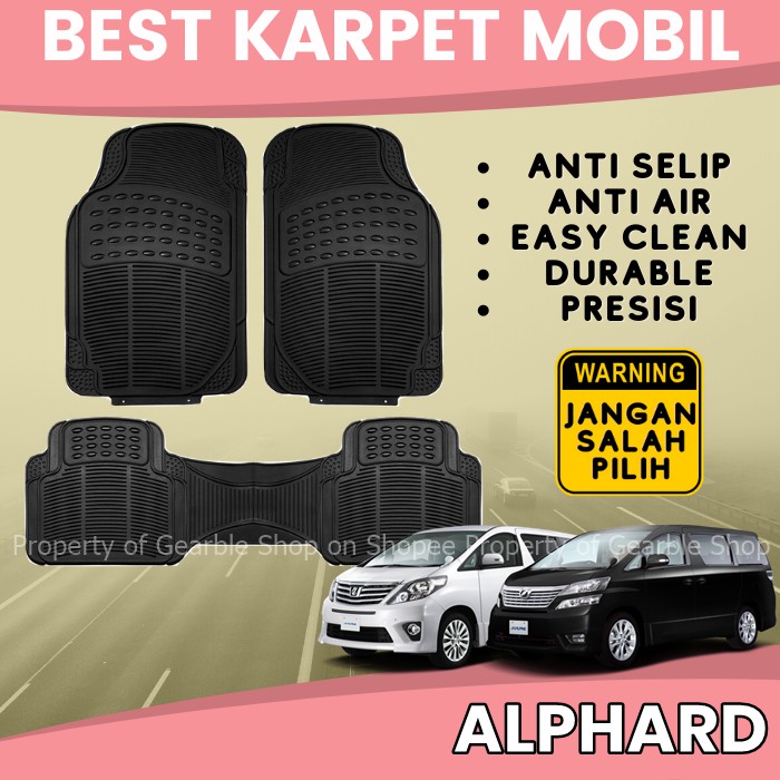 KARPET MOBIL ALPHARD ALAS LANTAI MOBIL ALPHARD KARPET ALPHARD KARPET DASAR MOBIL UNIVERSAL ANTI AIR