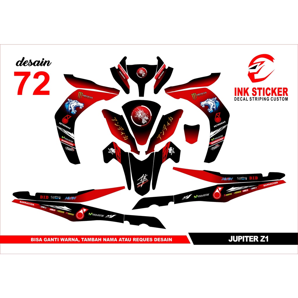Sticker Decal Jupiter Z1 72 Fullbody