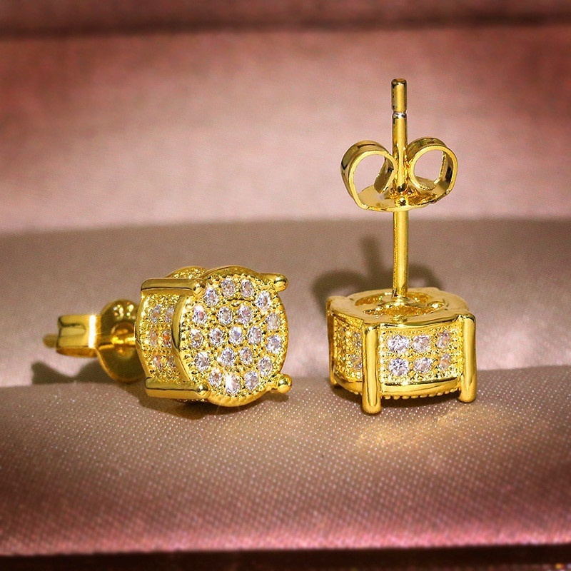 Anting Sapphire Putih Bahan Sterling Silver Untuk Hadiah Pernikahan