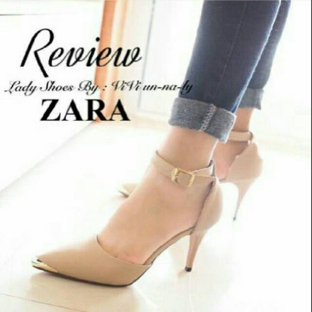 Sepatu wanita high heels Zara moka