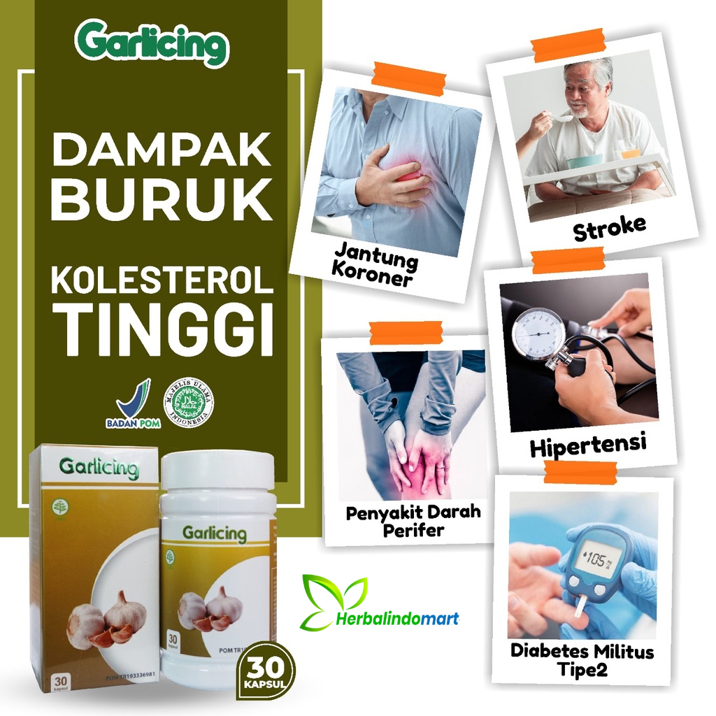 Herbal Garlicing - Ekstrak Bawang Putih Dayak Menurunkan Resiko Kanker Kolestrol Tekanan Darah BPOM