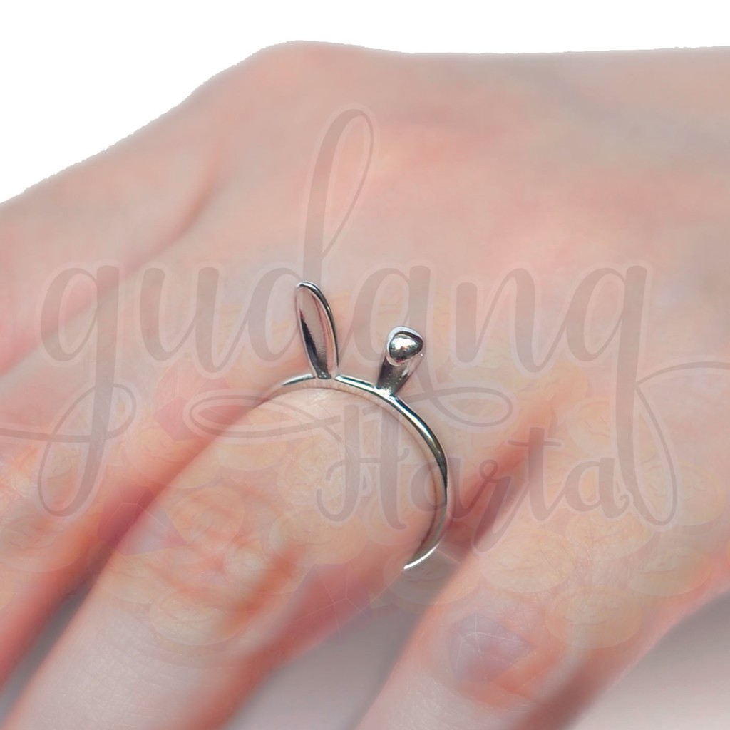 Cincin Rabbit Ears Telinga Kucing Unik Lucu Cute GH 206118