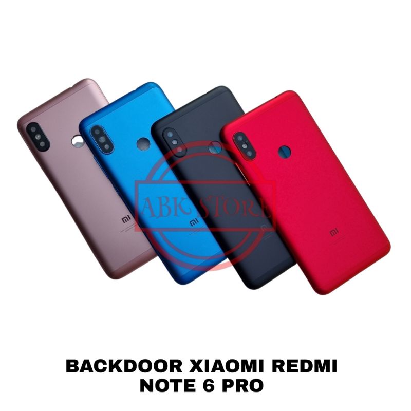 TUTUP BELAKANG BACKDOOR BACK CASING XIAOMI REDMI NOTE 6 PRO HOUSING BACKCOVER