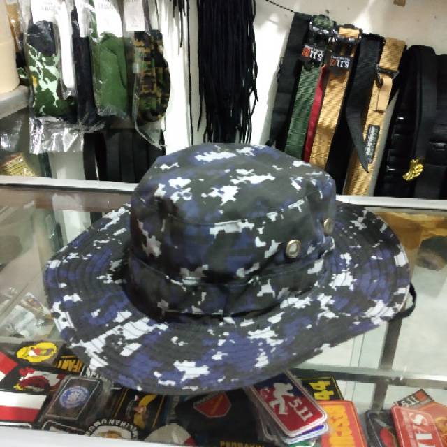 topi rimba loreng DIGITAL NAVYSIL/topi rimba army lapangan outdoor