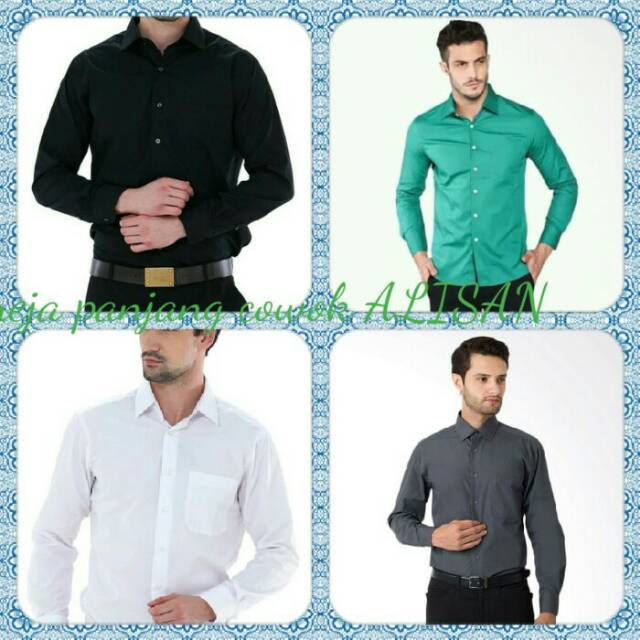 Kemeja pria lengan panjang dan pendek ALISAN