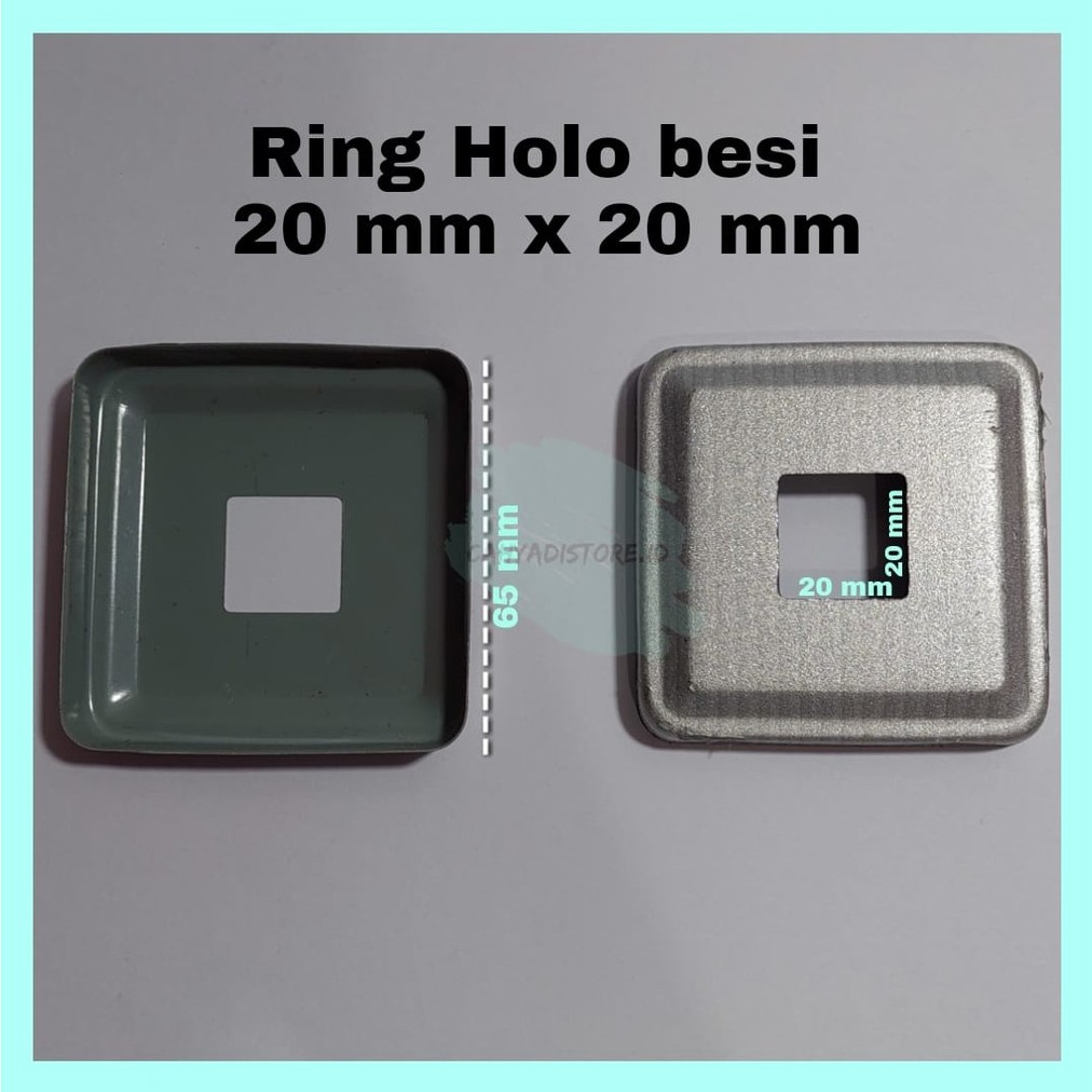 [ISI 2 PCS] Ring Hollow besi/tapak hollow