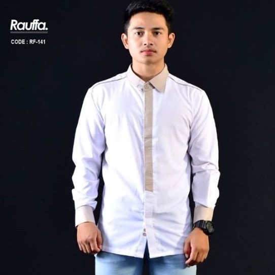 Rauffa Baju Koko Terbaru Design Slimfit