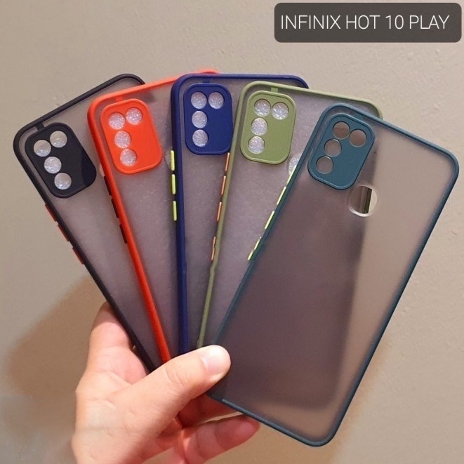 CASE MATTE INFINIX HOT 10 PLAY TRANSPARAN FUZE MACARON MY CHOICE - FA