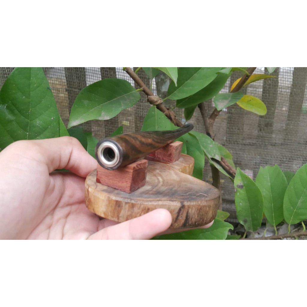 Once Elegan Pipa Kayu Kalimosodo/Kalimasada / Pipa udud/ udut kayu kalimosodo/ kalimasada, pipa kayu