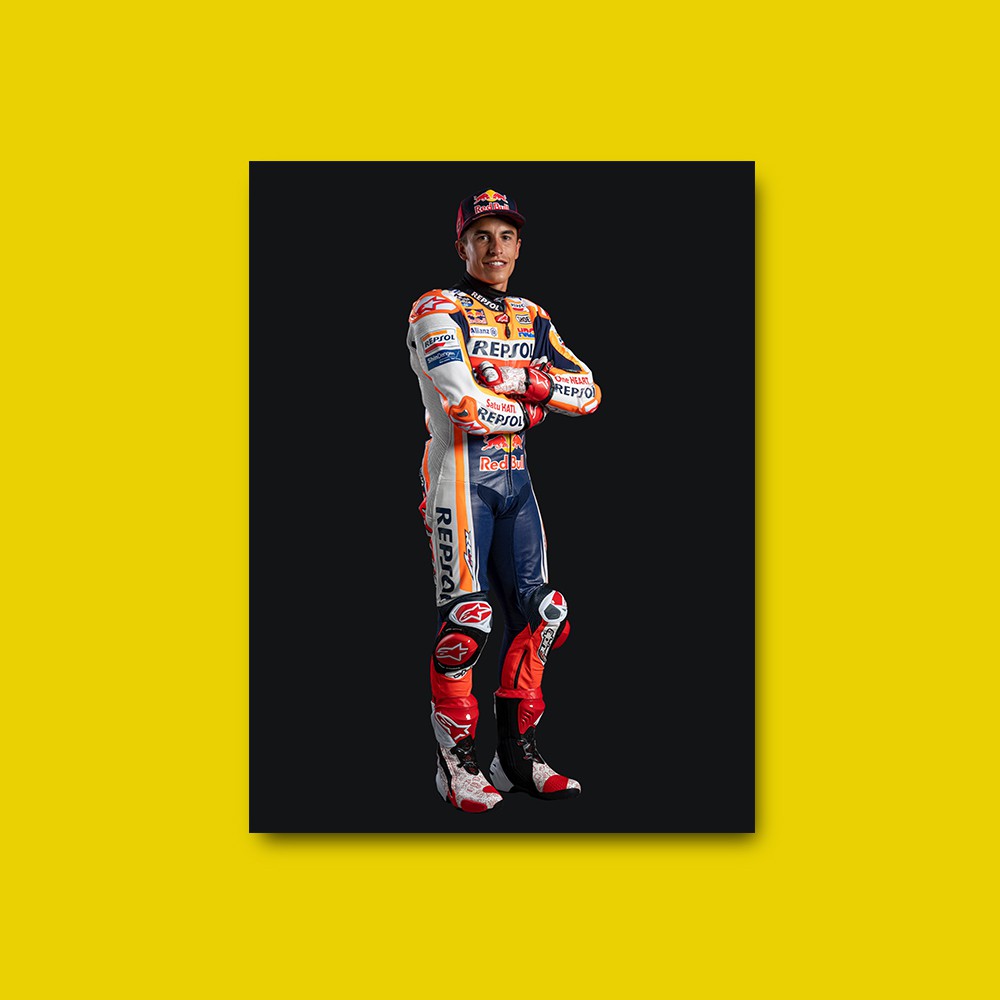 MARC MARQUEZ POSTER - DEKORASI HIASAN DINDING KAYU