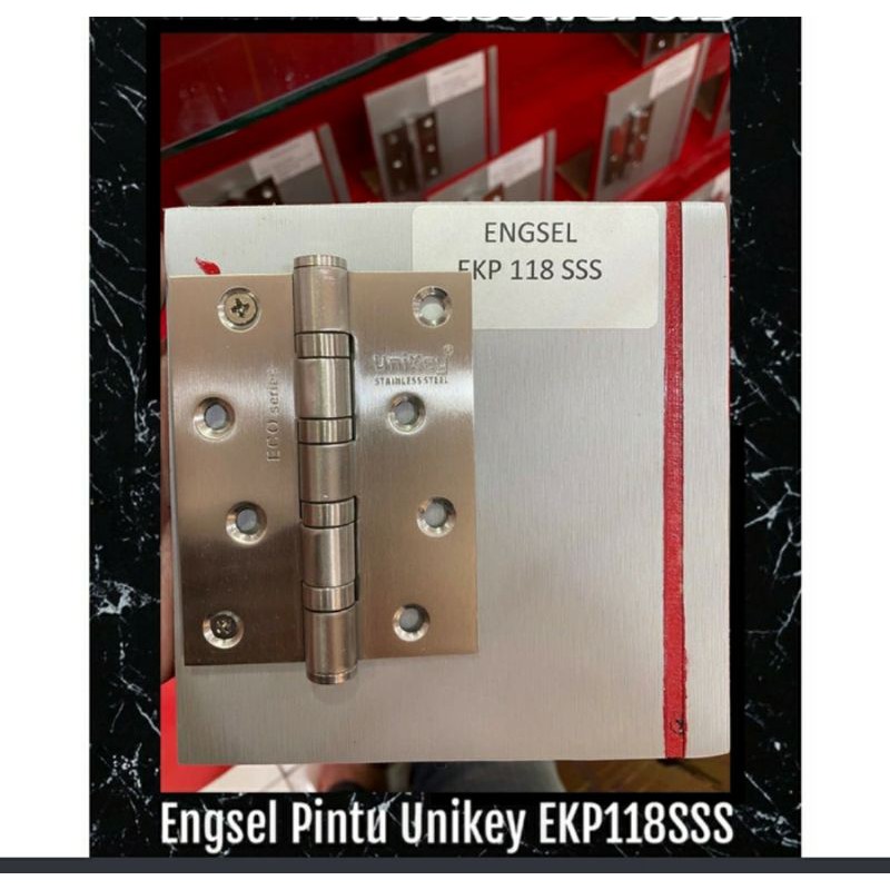 Engsel Pintu Unikey EKP 118 SSS ( Stainless Steel Hinge )