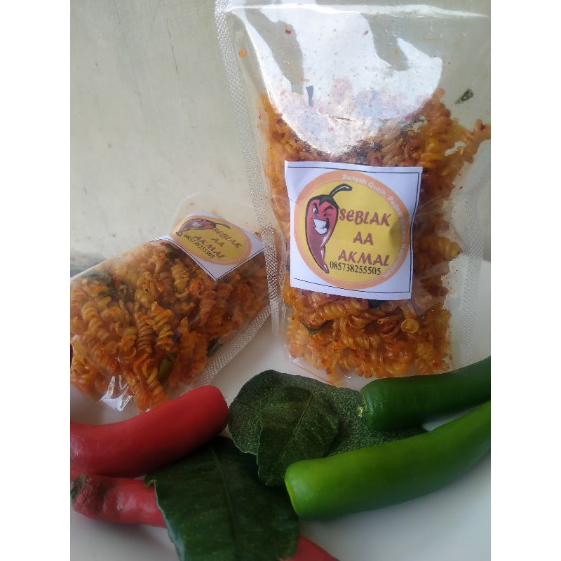 

Makaroni Spiral Pedas Daun Jeruk 100 gr