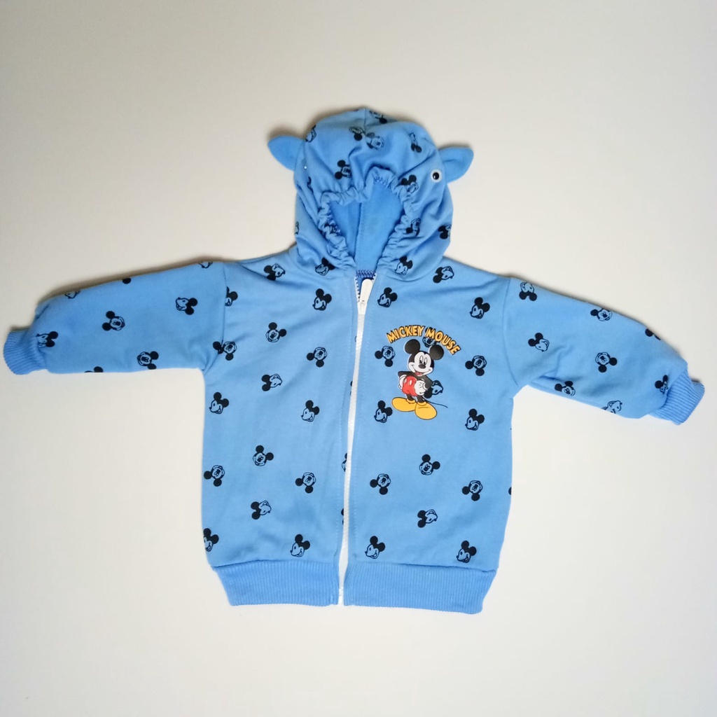 JAKET BAYI MOTIF MICKEY BAHAN FLECEE