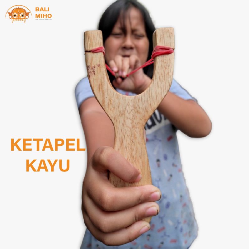Ketapel Kayu Polos - Ketapel - Mainan Tradisional - Wood Slingshot - Pentelan Kayu - Mainan Anak Ana