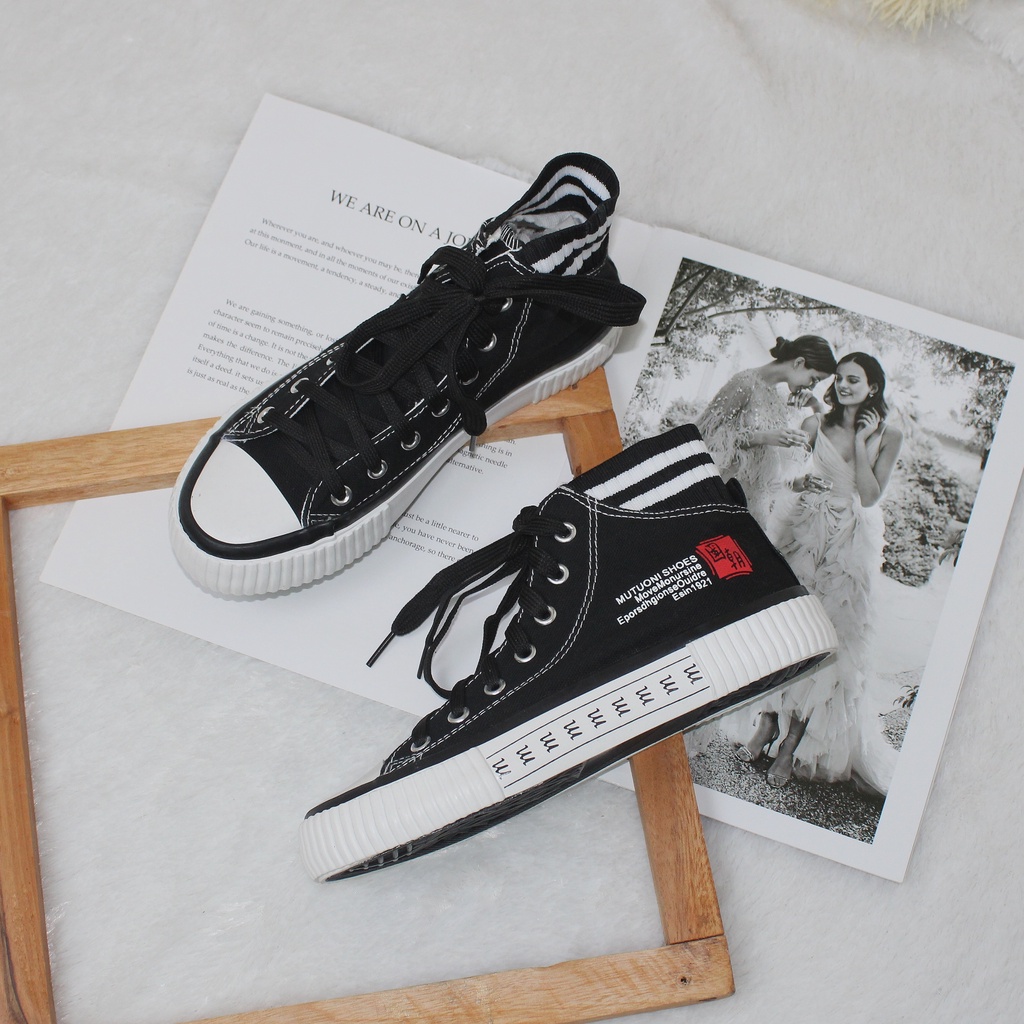 Free BOX Sepatu Sneakers Wanita Import Sepatu Kanvas Wanita Kasual Polos Tali Premium Quality Sepatu Wanita Sneakers Wanita Model Korea Import Premium Quality NS7223