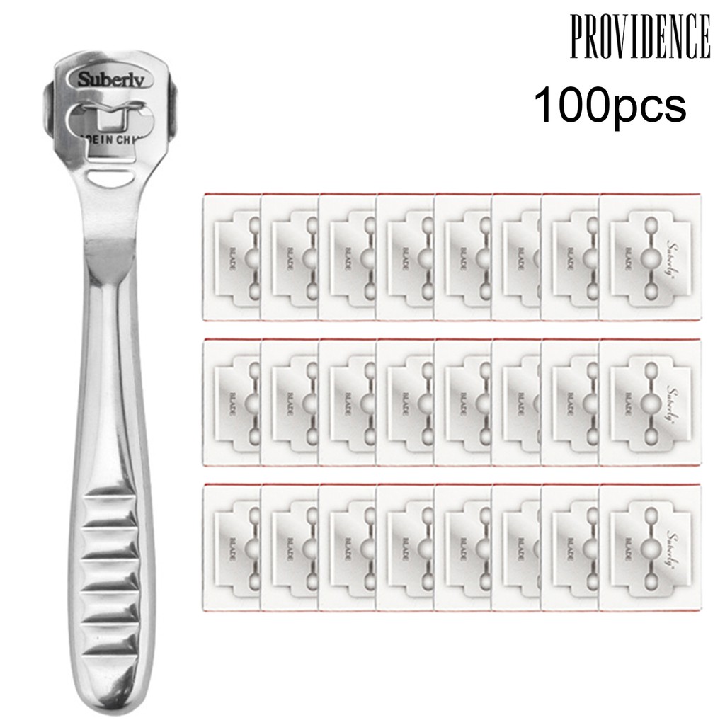 Providence 100Pcs Foot Rasp Replacement Blade Hard Dead Skin Calluses Remover Pedicure Tool