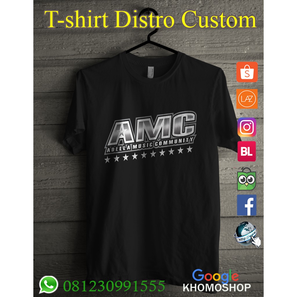 KAOS ADELLA MUSIK KAOS DANGDUT KAOS AMC BONUS STICKER