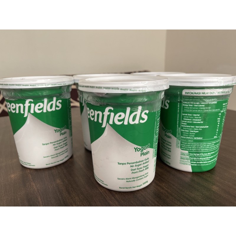 Jual Greenfields Yogurt Yoghurt plain 1 kg 1kg Shopee Indonesia
