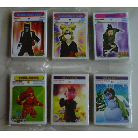 Mainan Kartu Kwartet Karakter Kartun Anak (Mainan Jadul)