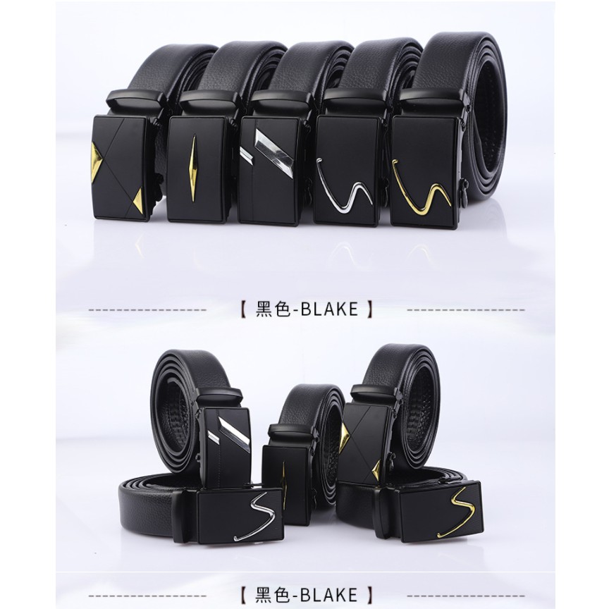 G001 Ikat Pinggang Pria Import Korea Fashion Belt Ban Gasper Gesper Sabuk Cowo Kulit Men Belt