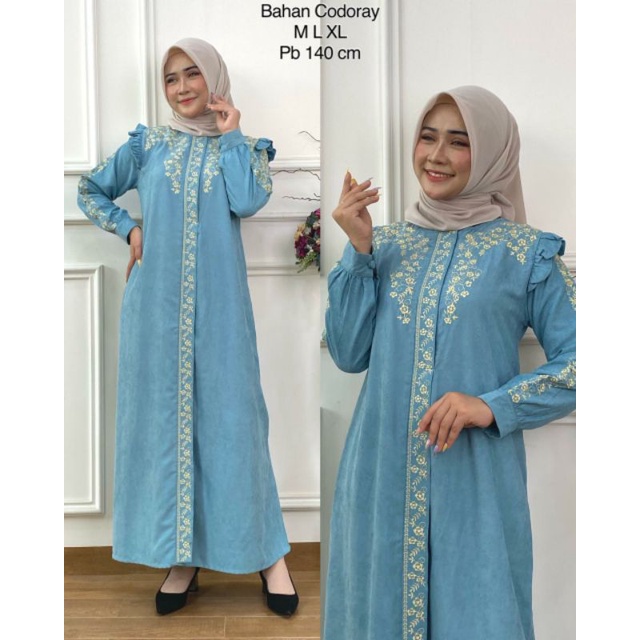 Gamis Dewasa / Gamis Codoray Terbaru / Gamis Syari / Fashion Muslim / Gamis Bordir / MORODHO STORE