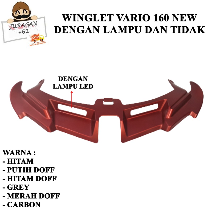 WINGLET VARIO 160 ABS CBS NEW LAMPU LED WINGLED