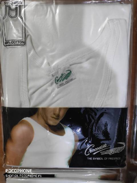 SINGLET PRIA CROCODILE  POLOS PUTIH DAN HITAM POLOS 808 AP / SINGLET CROCODILE POLOS PASTI ORI PASTI READY