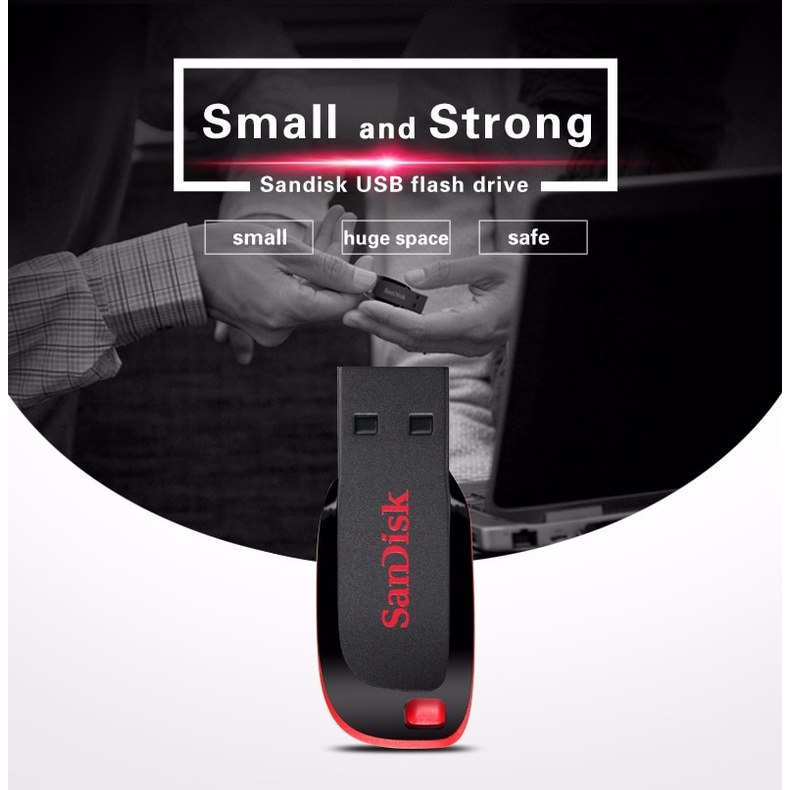 Sandisk CZ50 Flash Disk USB 2.0 Kapasitas 1TB 512GB 256GB 128GB